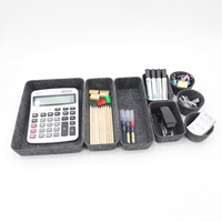 Panier de rangement en feutre empilable pour étagère de placard, style nordique minimaliste, ensemble de paniers de rangement en feutre pour bijoux et maquillage