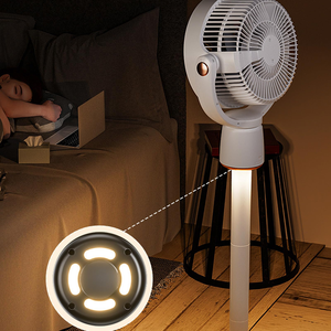 Ventilateur sur pied en plastique à forte circulation d'air, électrique, silencieux, 3 pales oscillantes, commande tactile, économe en énergie - Product Image 6