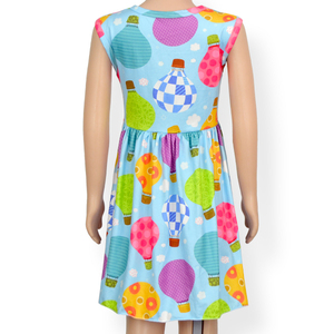 Robes d'été pour bébés filles, vêtements pour enfants, motifs personnalisés imprimés numériquement, sans manches, style boutique, avec fermeture à boutons-pression - Product Image 6