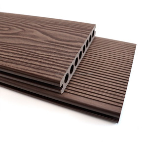 Venta caliente impermeable fácil instalación Wpc decking al aire libre wpc <span class=keywords><strong>pisos</strong></span> de madera y plástico compuesto decking tablones - Product Image 6