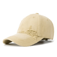 Rongmei Luxe gestreepte luipaard baseballcap met grote hoofdomtrek, diepe kroon, brede klep en geborduurde klep.