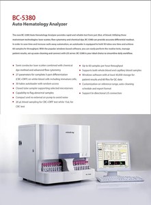 Analyseur d'hématologie Mindray BC-5380 pour le comptage des cellules sanguines, destiné aux hôpitaux et cliniques, avec une longue durée de vie - Product Image 4