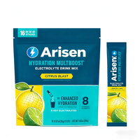 Acide férulique de qualité alimentaire sauvage au citron vert | Mélange pour boisson en poudre électrolytique | 1 paquet (16 portions)