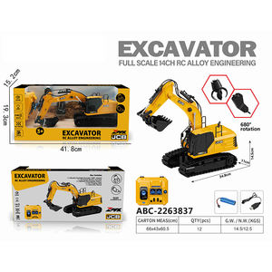 <span class=keywords><strong>JCB</strong></span> License 3 en 1, <span class=keywords><strong>jouet</strong></span> excavatrice télécommandée avec godet en métal, jouets excavatrice télécommandés, véhicules de construction, cadeau de Noël pour garçon - Product Image 6