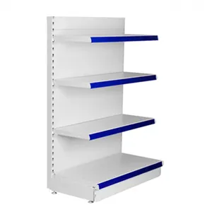 Neues Design flache Rückwand einseitig 5 Schichten Wandre gal Metall Supermarkt Display Racks Einzelhandel geschäft Supermarkt Regale