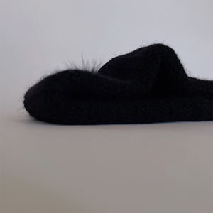 Chapeau tricoté en laine et cachemire noir, <span class=keywords><strong>prix</strong></span> usine, chine - Product Image 5