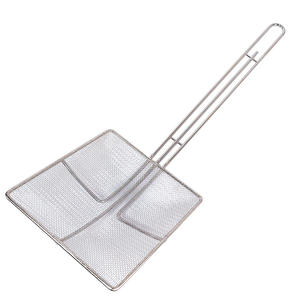 Écumoire carrée à mailles fines Écumoire d'huile <span class=keywords><strong>pour</strong></span> friteuse avec long manche - Product Image 2