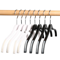 Kunststoff-Hosenclips für beliebte Online-Modeboutiquen; Schwarz-weiße, rutschfeste, markierungsfreie Hosenbügel; Kleiderbügel für Erwachsene