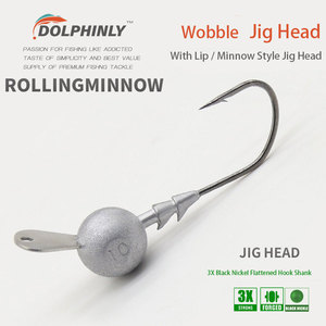 Testa di Jig Minnow con Labbro Oscillante, Amo <span class=keywords><strong>da</strong></span> <span class=keywords><strong>Pesca</strong></span> per Lanci Lunghi, Testa di Jig con Labbro per <span class=keywords><strong>Pesca</strong></span> al Bass, Pesce Mandarino, Topmouth Culter, Esche Morbide - Product Image 2