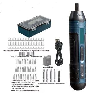 <span class=keywords><strong>Tournevis</strong></span> électrique 3,6 V, ensemble de 105 pièces, <span class=keywords><strong>tournevis</strong></span> multifonctionnel à <span class=keywords><strong>couple</strong></span> réglable avec batterie au lithium - Product Image 1