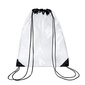Custom Sport Promotional Beach Shoe Bag clear Drawstring <b>Backpack</b> Bag - Product Image 1