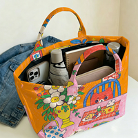 Sac fourre-tout en PVC Orange Kitten House, imperméable, transparent, style Jelly Bag, sac de plage, pochette fourre-tout, sacs à main à nœud, sac de rangement