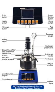 TGYF-Serie HAIQI Hochdruck-Reaktionskessel Edelstahl-Autoklav mit <span class=keywords><strong>PPL</strong></span>-Auskleidung Motor & Antrieb - Product Image 4