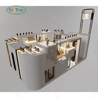 Kiosque de parfum haut de gamme avec abris, table de présentation de bijoux, kiosque de vente de parfum arabe pour centres commerciaux