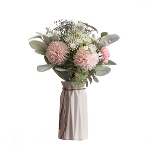 Bouquet de fleurs artificielles Gabriella, design pissenlit rose et blanc, décoration intérieure, accessoires de mariage CF01174 - Product Image 2