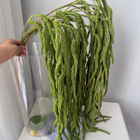 Plantes artificielles suspendues Amarante verte Larmes de l'amoureux Décoration murale végétale Vente en gros Composition florale