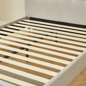 Lits modernes Yiqian Queen/King Size capitonnés avec cadre en bois, robustes, pliables, avec <span class=keywords><strong>lit</strong></span> gigogne, assemblage facile KD, garantie 2 ans - Product Image 5