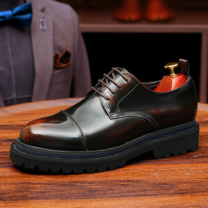 Chaussures pour hommes en cuir véritable haut de gamme, à bout pointu, à enfiler, pour le bureau, les loisirs, tendances de la mode automne - Product Image 5