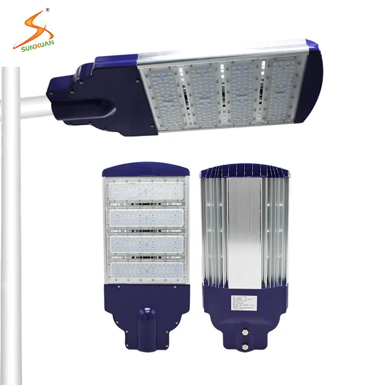 Utility Electricity AC85-265V Die Casting Lens Chip IP65 LED Street Light Blue 50W 100W 150W 200W 250W 300W