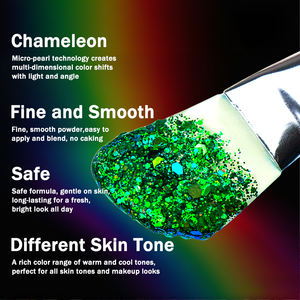 GP logo pribadi Duo krom holografik Chunky <span class=keywords><strong>Glitter</strong></span> Gel tahan air Multi Warna kosmetik Tubuh <span class=keywords><strong>Glitter</strong></span> krim untuk Makeup - Product Image 6