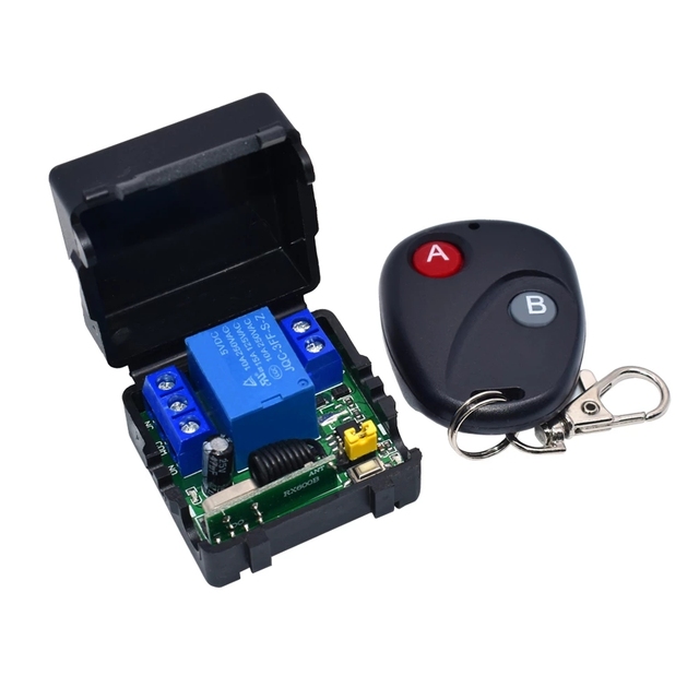 433M Universal Wireless Remote Control Switch Electric Access Control DC 5V 12V 1 Way 2 Way Relay Receiver Module + Transmitter