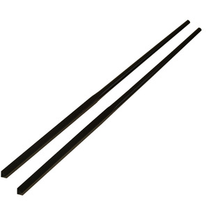 Baguettes chinoises en bois massif, anti-brûlure et antidérapantes, tête carrée de style chinois, en bois d'ébène, cadeau - Product Image 5