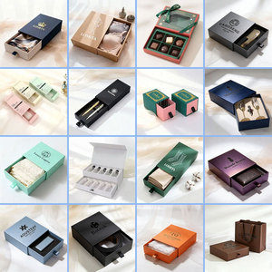 Boîte de rangement et tiroir en carton rigide haut de gamme <span class=keywords><strong>pour</strong></span> <span class=keywords><strong>montres</strong></span>, lunettes, chaussettes et cravates, avec poignée tirette en ruban de soie - Product Image 3