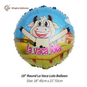 Globo de Mylar de Dibujos Animados de <span class=keywords><strong>La</strong></span> <span class=keywords><strong>Vaca</strong></span> <span class=keywords><strong>Lola</strong></span> Farm, Globo de <span class=keywords><strong>Vaca</strong></span> y Gallo, Animales de Granja, Decoración para Fiestas de Cumpleaños Infantiles con Temática de Granja - Product Image 3