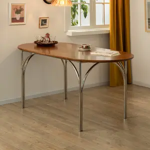 Nordische Holz ovale Eierschale Tee tisch moderne Home Couch tisch Holzbank Holz hocker Esstisch Sets