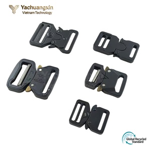Black Plastic Side Release Buckles Various Sizes for Backpack Belt Luggage Adjustment <b>Hardware</b> Accessory - Product Image 3