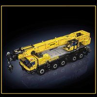 Mould King 17073 Nouveau Kit de Modélisme MOC Camions Grue LTM1110 Jaunes Motorisés Cadeaux pour Adultes 3218 Pièces Ensembles de Blocs de Construction