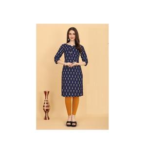 Ensemble Kurta en coton de qualité supérieure pour femmes indiennes, vêtements ethniques élégants, disponible en gros, prix d'exportation, fabricant - Product Image 1