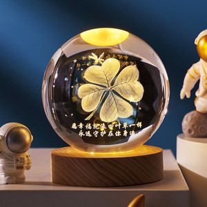 Luminária de cristal da lua do planeta radiante, estrela, lua, lâmpada de projeção, atmosfera, lâmpada criativa, presente, decoração, novo, estranho, presente - Product Image 5