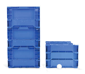 Großhandel Kunststoff kisten Stapelbare zusammen klappbare Kiste Umzugs körbe Kiste - Product Image 5