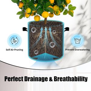Sacs de <span class=keywords><strong>plantation</strong></span> <span class=keywords><strong>en</strong></span> <span class=keywords><strong>jute</strong></span> biodégradables <span class=keywords><strong>à</strong></span> prix avantageux, personnalisés, 1, 3, 5, 7, 10, 20, 30, 50, 100, 200 gallons, vente chaude - Product Image 4