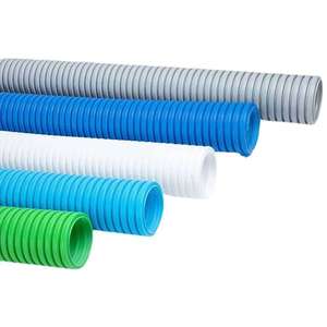 Conduite semi-rigide pour air frais, pièces de ventilation centrale, systèmes de conduites d'air flexibles ondulées double couche en PE 75/90/110 mm - Product Image 6