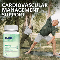 OEM ODM Capsules de Coenzyme Q10 sans gluten 600 mg pour l'énergie cellulaire, 60 unités