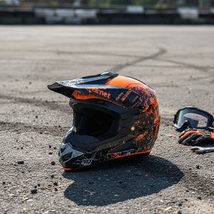 Nouveau casque de moto intégral en ABS avec mousse <span class=keywords><strong>homologué</strong></span> ECE toutes saisons à dégagement rapide pour motocross, dirt bike, VTT et tout-terrain - Product Image 3