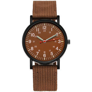 Nouvelle vente chaude mode hommes lueur dans le noir <span class=keywords><strong>montre</strong></span> lumineuse en nylon tressé <span class=keywords><strong>montre</strong></span> de sport décontractée <span class=keywords><strong>montre</strong></span>-<span class=keywords><strong>bracelet</strong></span> d'affaires en gros - Product Image 3