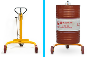 500kg 350kg 250kg tambour à huile <span class=keywords><strong>pince</strong></span> à eau équipement de manutention chariot hydraulique élévateur mobile élévateur à tambour empileur - Product Image 4