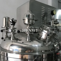 Cuve de mélange sous vide industrielle en acier inoxydable 304 pour chauffage de shampoing, savon, lotion, huile, mélangeur de cosmétiques, homogénéisateur, émulsifiant