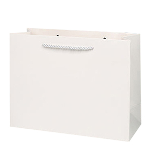 Tùy chỉnh sang trọng kết cấu túi giấy trắng rắn tái chế quần áo ngà bao bì túi quà tặng dây thừng xử lý Logo tùy chỉnh - Product Image 6