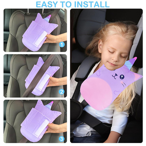 Nuovi Cuscinetti per <span class=keywords><strong>Cinture</strong></span> di Sicurezza Auto a Forma di Cartone Animato, Copri <span class=keywords><strong>Cinture</strong></span> Regolabili, Cuscini per <span class=keywords><strong>Cinture</strong></span> di Sicurezza per Bambini e Neonati, Supporto per Testa, Collo e Spalle durante i Viaggi - Product Image 4