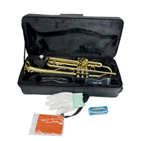 Professional Performance-grade Gold Lacquer Bb Trumpet Brass Material Brasswind Musical Instrument Custom Brand China Made