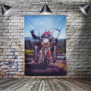 Póster Decorativo <span class=keywords><strong>de</strong></span> la Película Easy Rider, Bandera Decorativa para el Hogar con <span class=keywords><strong>4</strong></span> Ojales en las Esquinas, 3x5 Pies - Product Image 4