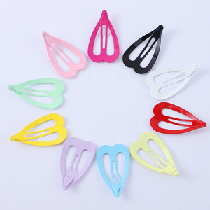 Petite pince à cheveux en métal en forme de cœur creux de 3 cm pour femmes, usage quotidien, pince latérale, accessoire de coiffure DIY - Product Image 2