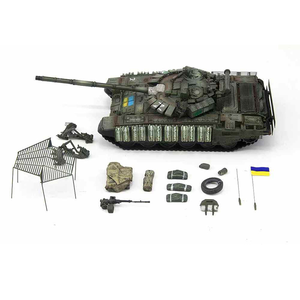 Modèle de réservoir de T-72B3M ukrainien <span class=keywords><strong>1</strong></span>/<span class=keywords><strong>72</strong></span> pour collection de bureau ou ornement - Product Image 3