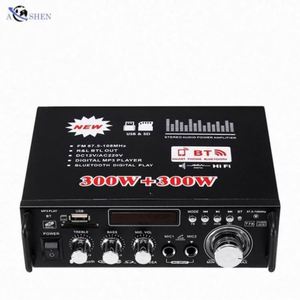 เครื่องขยายเสียงดิจิตอลในรถยนต์ AOSHEN 2 แชนแนล พร้อมบลูทูธ วิทยุ FM ไมโครโฟน 12V - Product Image 4