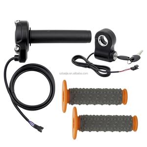 Poignées de guidon Full Twist avec accélérateur, prise mâle 3 broches, poignée de verrouillage de porte électrique pour pièces de Fatbike Ridstar Q20 - Product Image 5