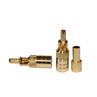 Connecteur femelle SMB plaqué or de qualité supérieure 75 ohms SMB-C-K1.5 pour câbles RG316 RG174
